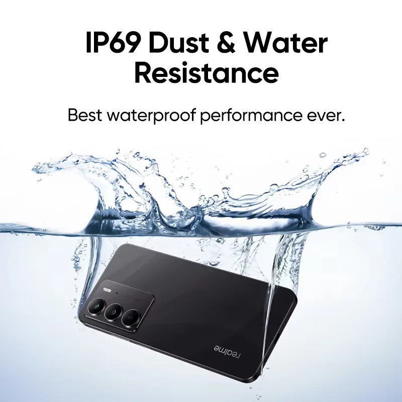 Global Version realme C75 Smartphone 6.72'' 90Hz FHD Display 50MP AI Camera 5828mAh Battery 45W Charge IP69 Dust Water Resistance