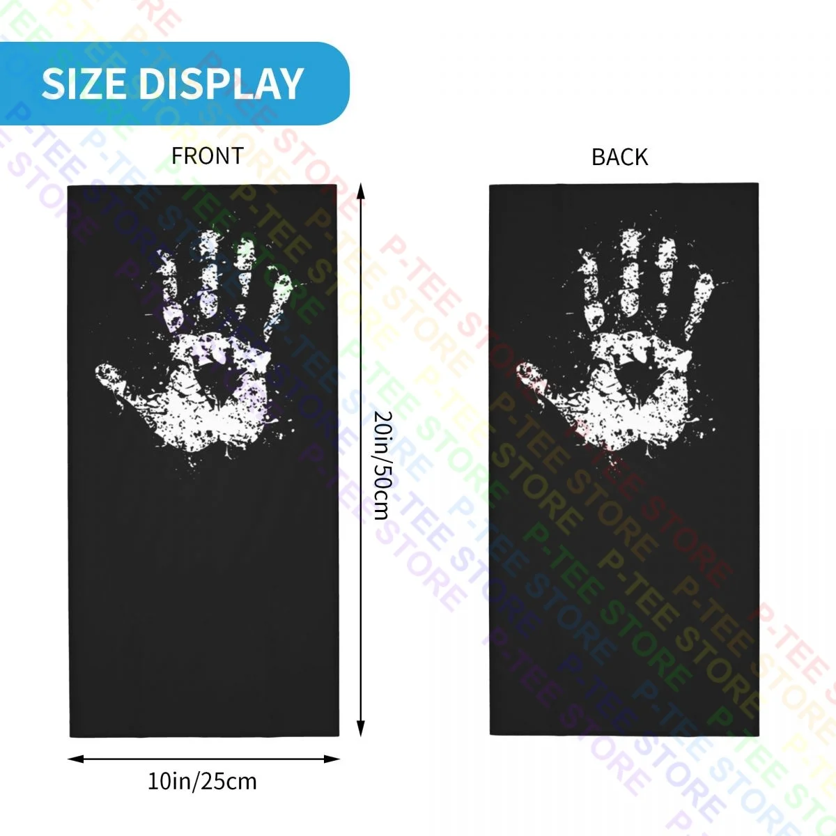 Eengard-白と黒のボヘミアンスクリューロードマスク,saruman記号,リング,ukuネックgaiter,バンダナスカーフ,フェイスマスク