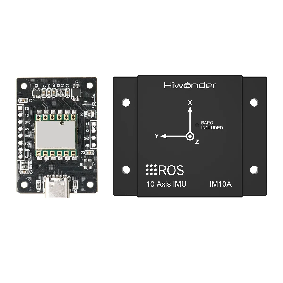 10 Axis IMU Inertial Navigation Module ROS Robot MEMS USB Magnetometer AHRS Gyroscope Attitude Sensor