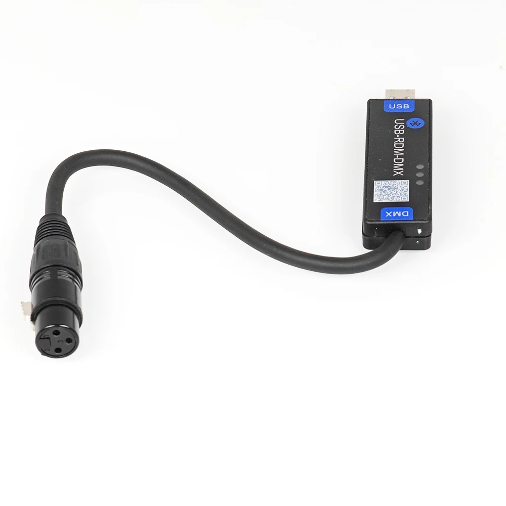 USB-RMD-DMX Aplicación móvil DMX Dialer Luz de escenario Controlador DMX inalámbrico Controlador DMX Bluetooth solo admite dispositivos Android