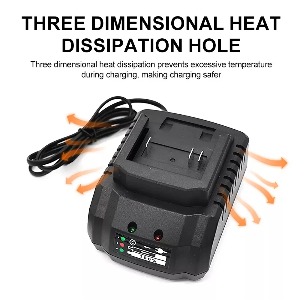 Battery Charger Suitable For Makita 18V 21V Li-ion Battery Portable Fast Charger for Makita Battery Replacement EU Plug US Plug