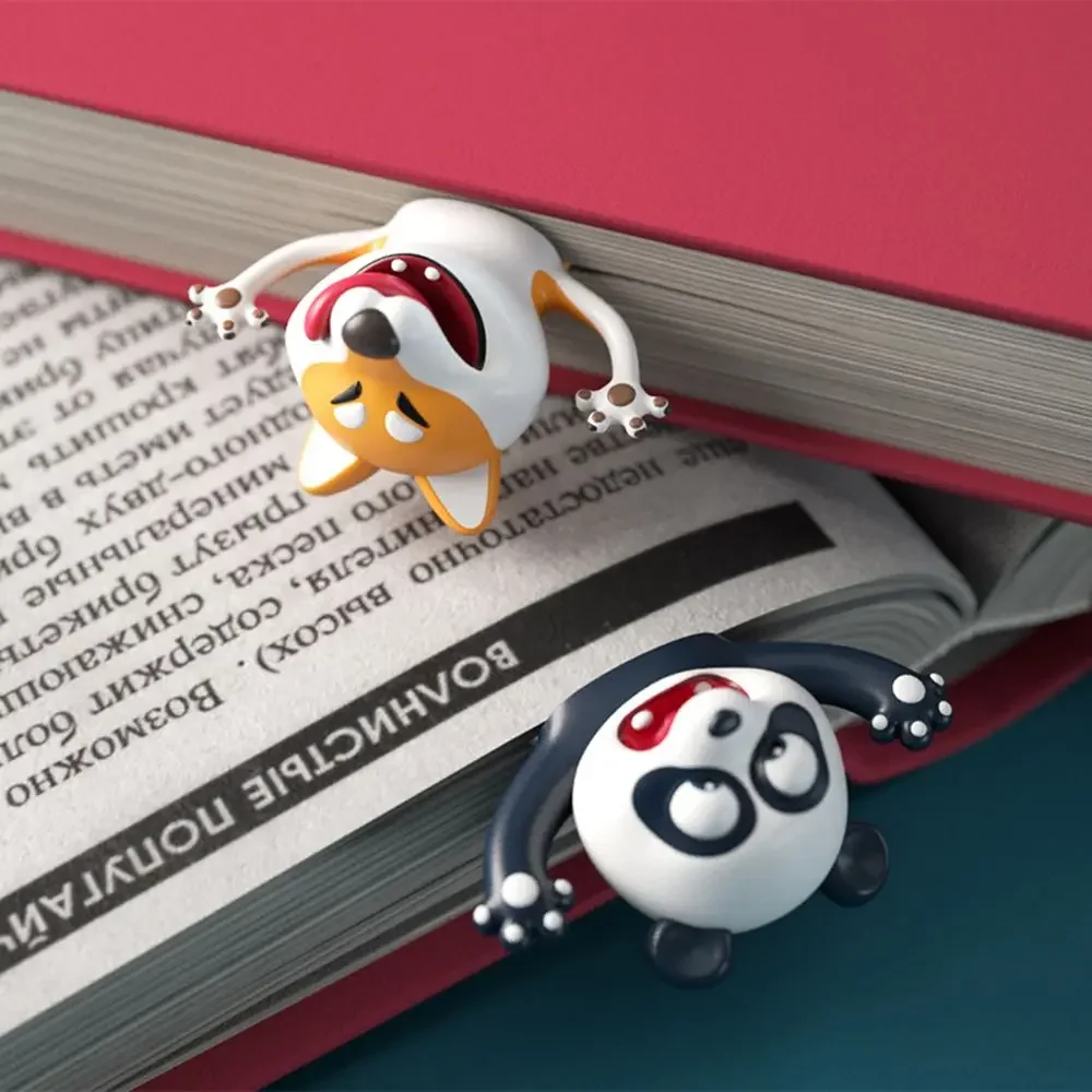 3D สเตอริโอการ์ตูน MARKER บุ๊คมาร์คสัตว์ Ocean Series Seal Octopus Cat PANDA และ Shiba Inu สร้างสรรค์เครื่องเขียนสําหรับเด็ก