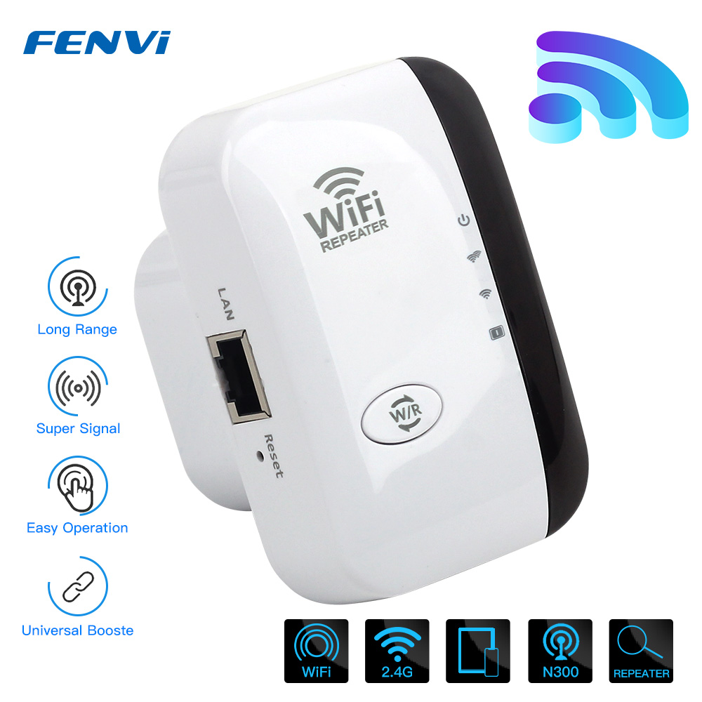 Repetidor WiFi inalámbrico, extensor WiFi de 300Mbps, amplificador, enrutador 802.11N WPS, repetidor WiFi inalámbrico de largo alcance, punto de acceso
