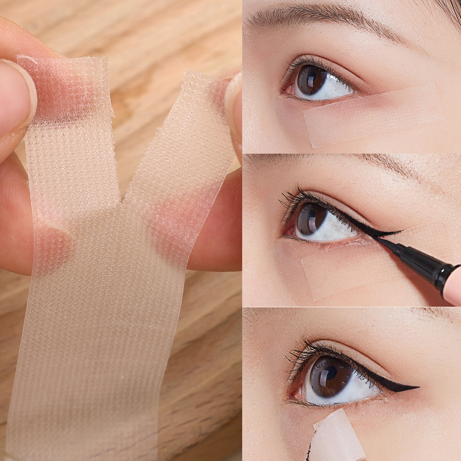 Cinta de Estiramiento facial Invisible transparente con línea en V, herramienta de belleza para levantamiento de cejas instantánea profesional, cinta de maquillaje para Cosplay