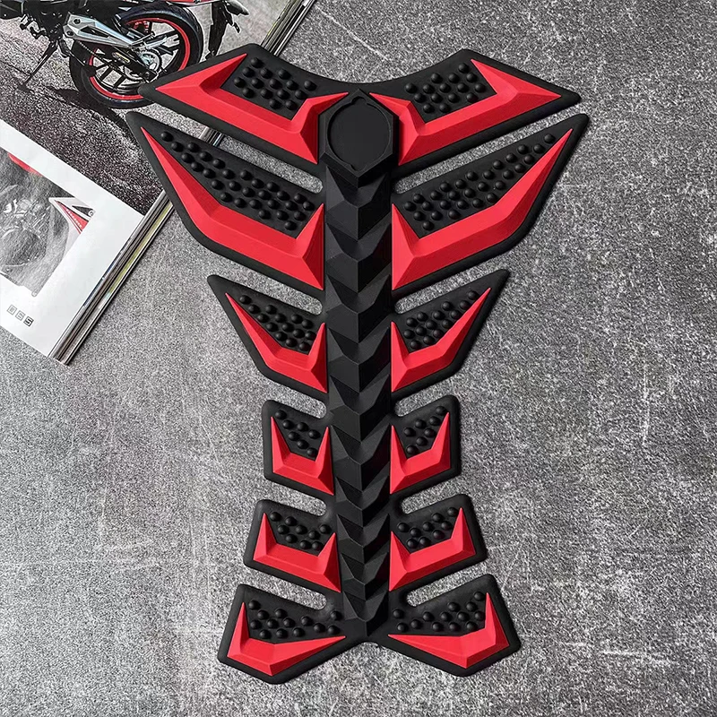 Adesivo universal para tanque de combustível de motocicleta, tapete 3d de osso de peixe, tanque de óleo e gás, decoração de decalque de motocicleta