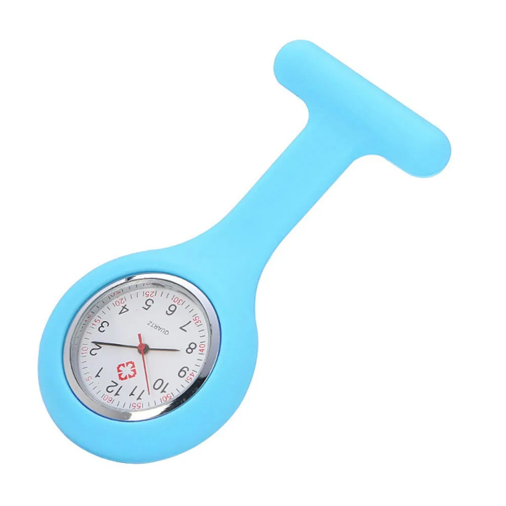 Zegarek kieszonkowy damski cyfrowy wyświetlacz Dial Clip-On zegar analogowy Fob pielęgniarka broszka Pin powiesić kieszonkowy zegarek elektryczny modne zegarki