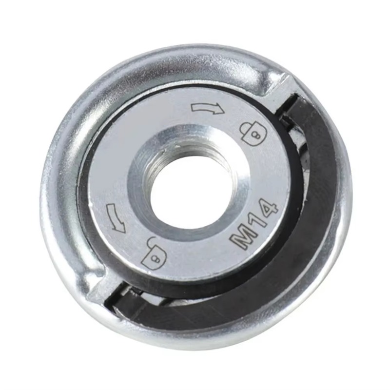 Amoladora angular M14, amoladora autoblocante de liberación rápida, placa de presión, tuerca con brida, portabrocas eléctrico