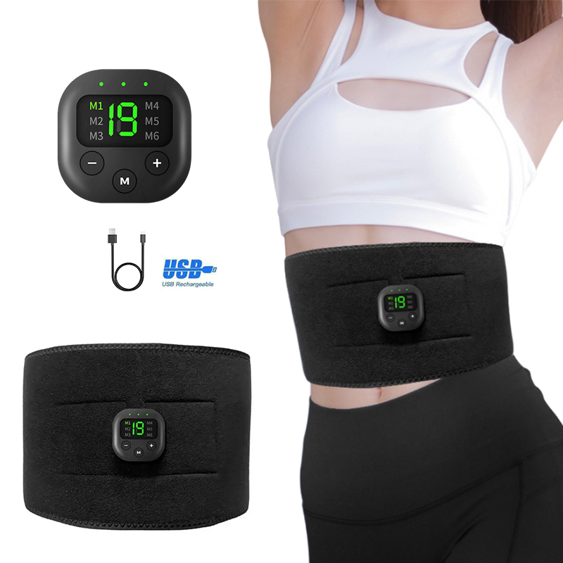 แบบพกพา USB ชาร์จเอวนวด Shaper เข็มขัดไฟฟ้าแขนสะโพกขาเทรนเนอร์ลดน้ําหนัก Shaping ฟิตเนสนวดอุปกรณ์