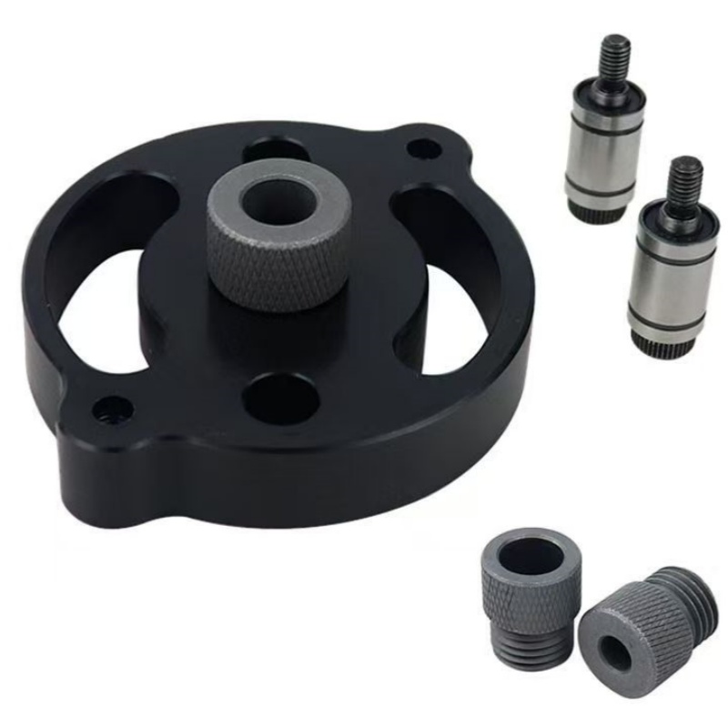 Plantilla para agujeros verticales para carpintería, guía de taladro autocentrante, herramienta localizadora de punzones, 3 4 5 6 8 10mm, muebles de carpintería DIY, 8 juegos