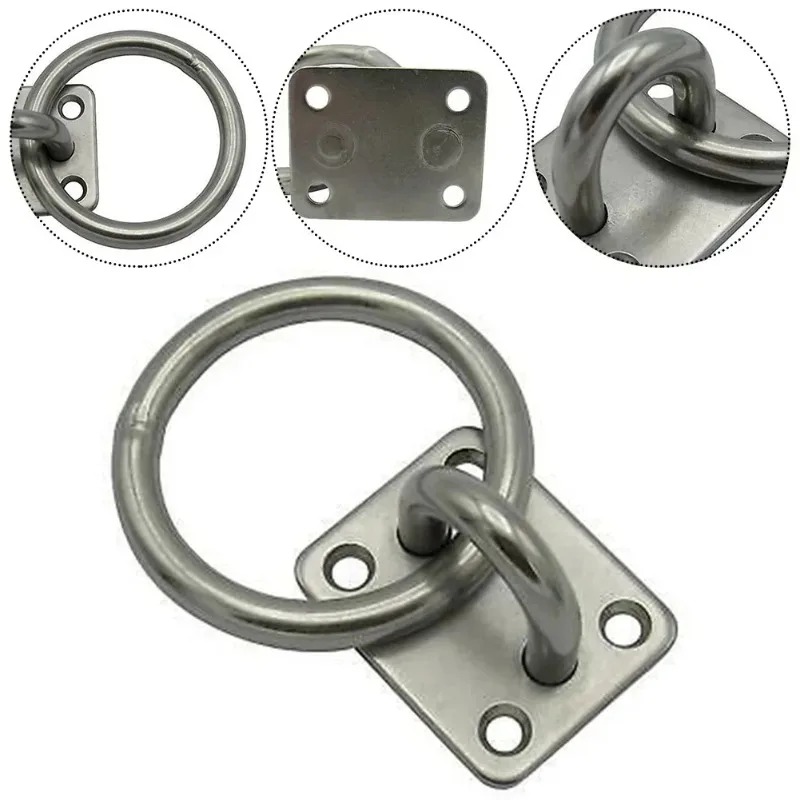 Edelstahl Universal mit Ring Marine Eye Plate Stabil Bester Rostschutz Bootskabinenzubehör