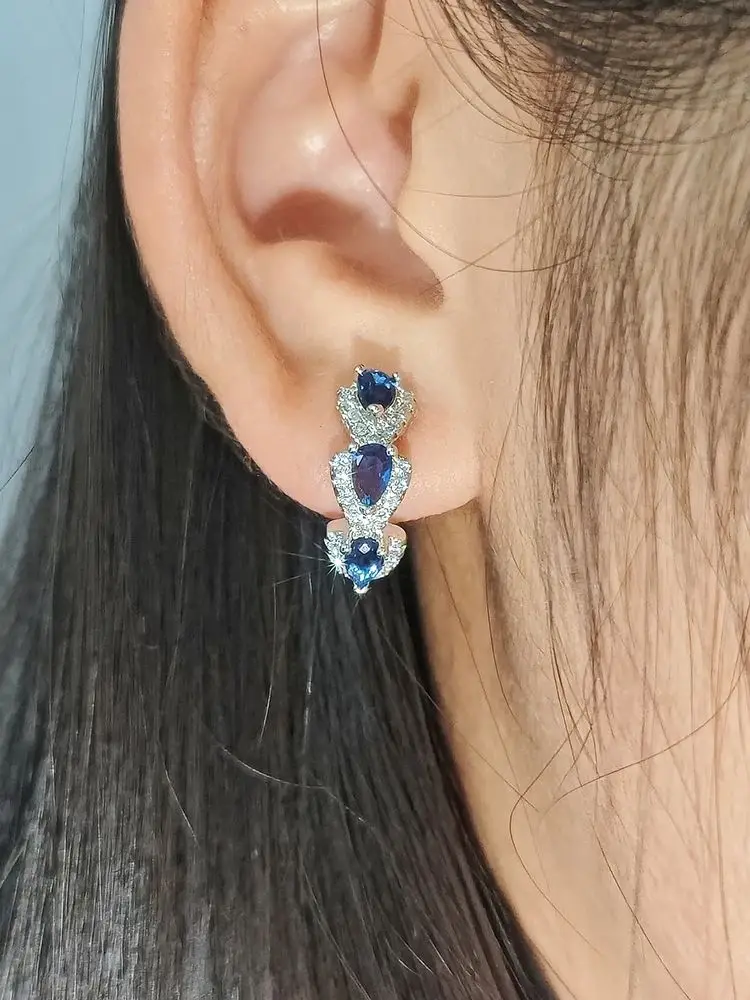 여성을위한 새로운 라운드 우아한 매달려 라인 석 드롭 귀걸이 럭셔리 패션 주얼리 Oorbellen 옷걸이