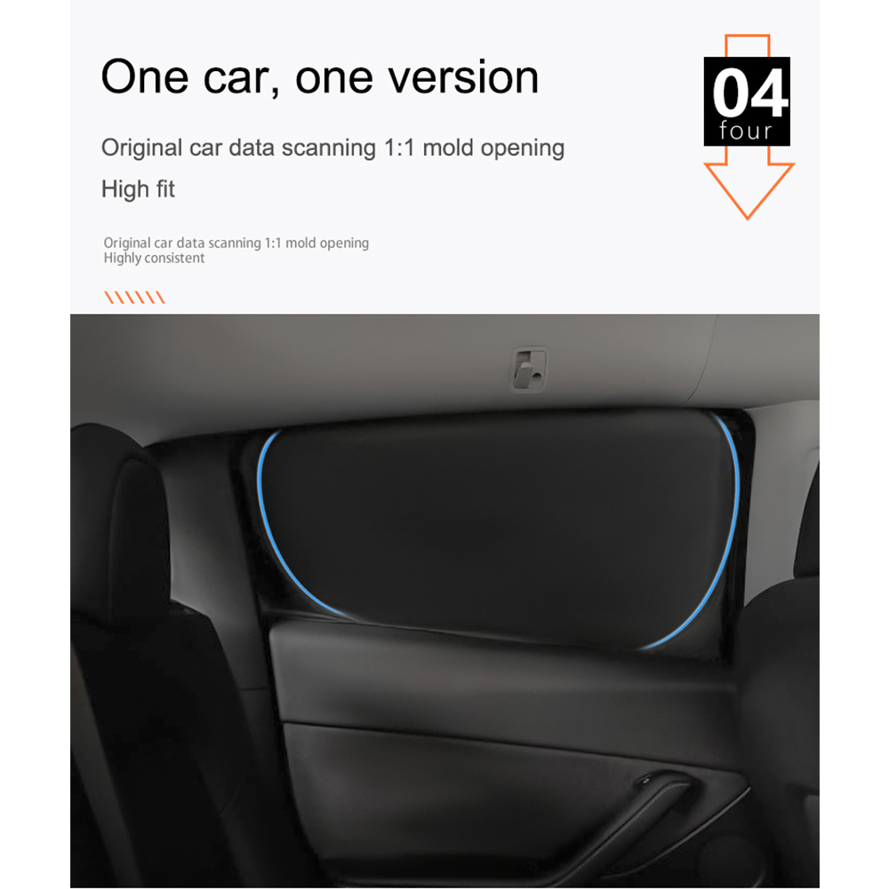 Xe Ô Tô Chống Nắng Và Cho Mẫu Tesla Model 3 Y 2017-2022 Kính Chắn Gió Chống Nắng Bao Da Bảo Vệ Mặt Trước Cửa Sổ Riêng Tư Mù tô Bóng Trẻ Em