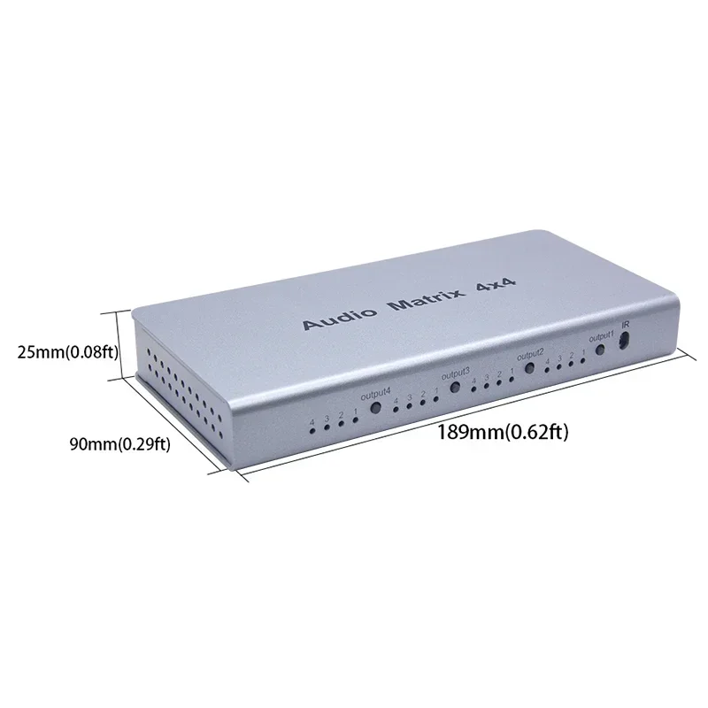4x4 аудиоматрица Spdif Toslink цифровой оптический 4 в 4 выхода аудио переключатель преобразователь разветвитель для ТВ STB DVD плеер усилитель ПК