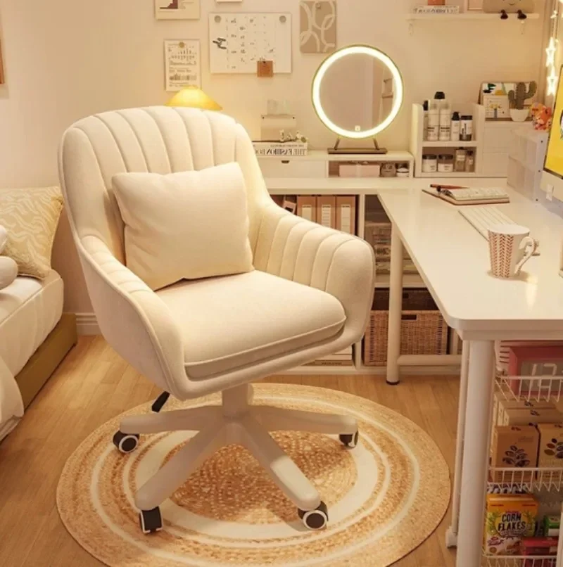 Home Office Chair Computer Chair with Mid-Back Upholstered Modern Tufted Computer Task Chair Swivel Height Adjustable Velvet