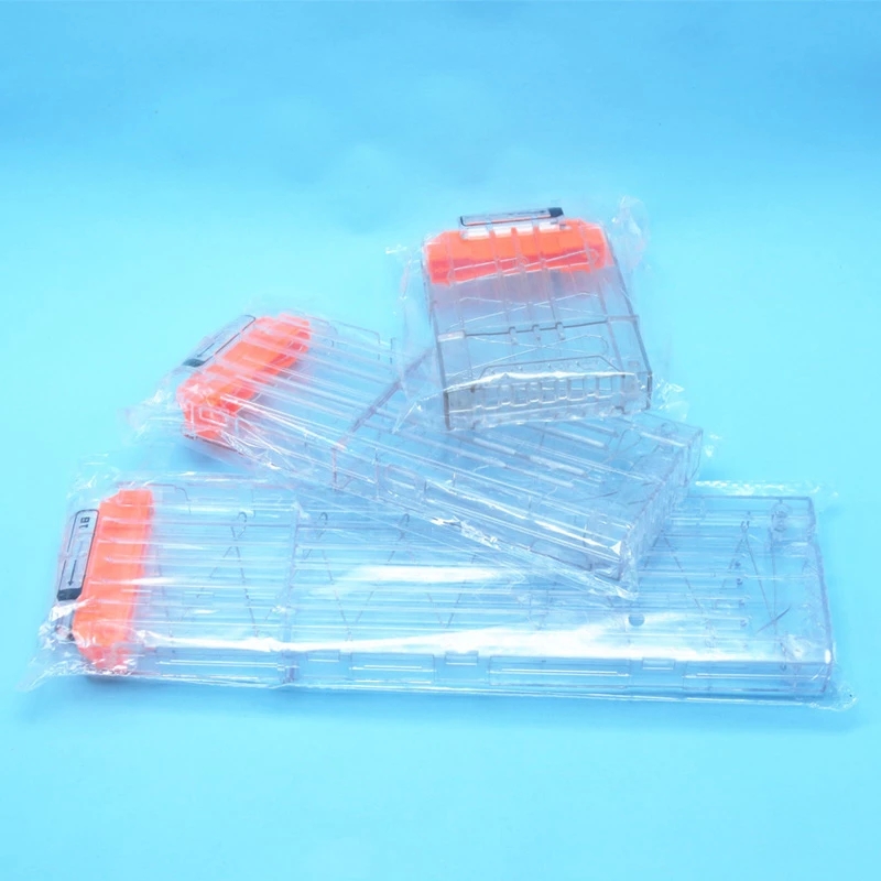 Clipe de recarga universal branco transparente, 6 /12 /18 rodadas para dardos de revista nerf, substituição de bala macia, acessórios de arma de brinquedo