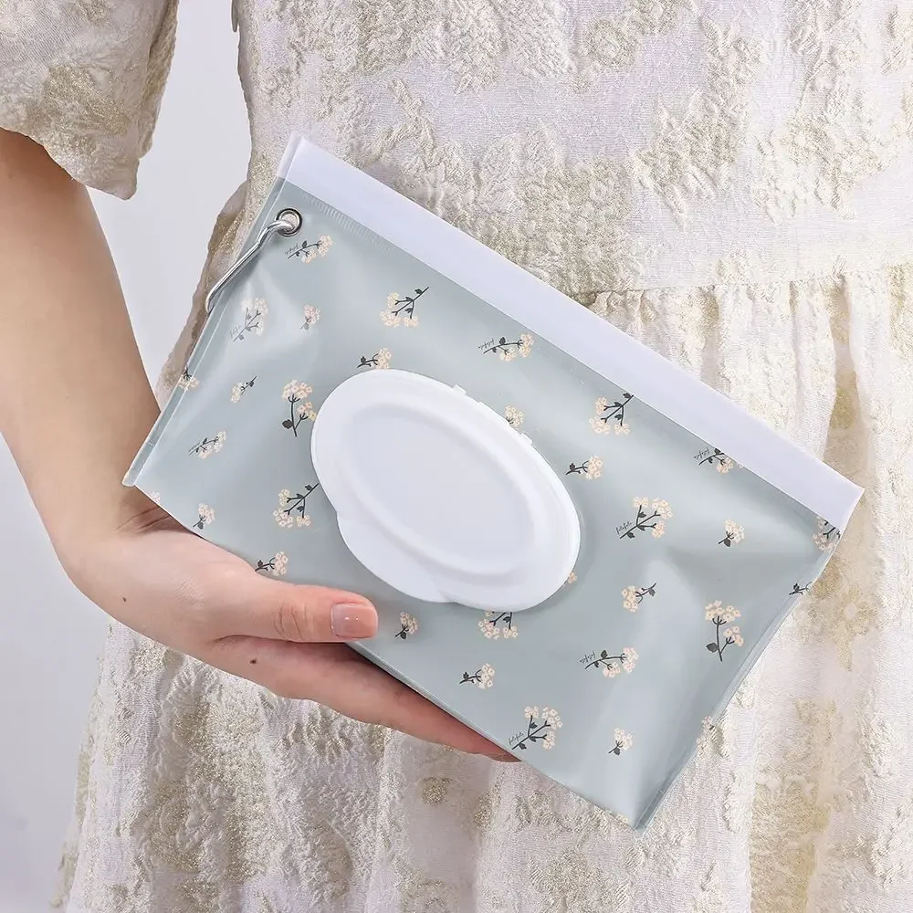 Eva bebê toalhetes molhados bolsa portátil fivela toalhetes titular caso flip capa snap-cinta reutilizável toalhetes molhados bolsa recarregável caixa de tecido