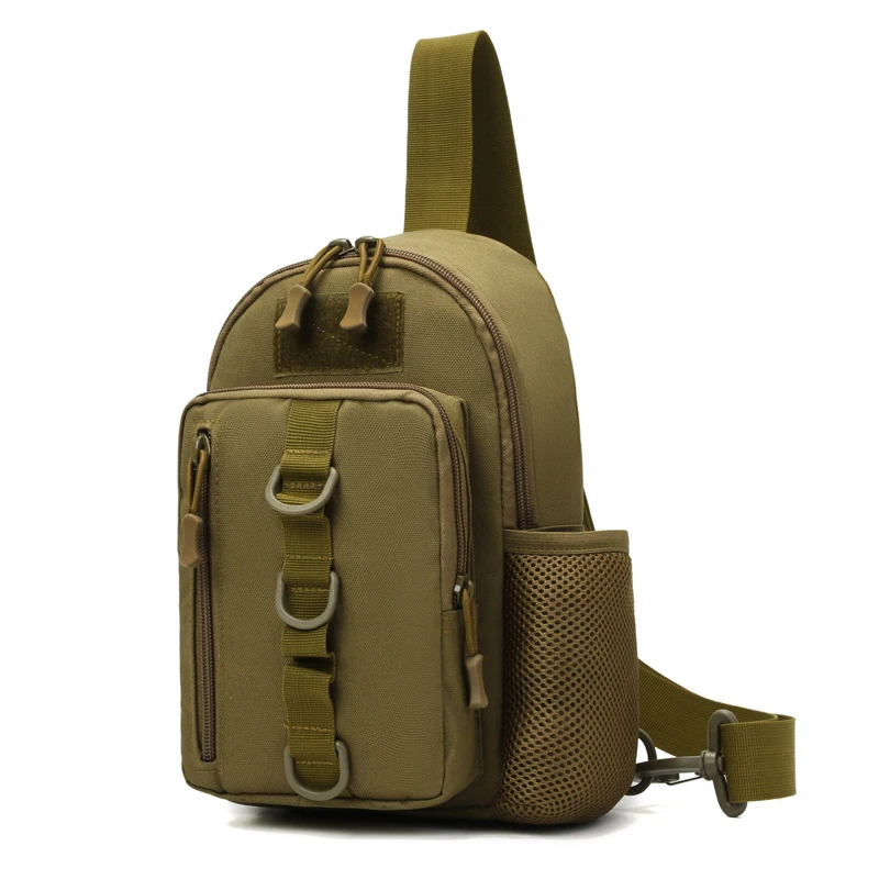 Saco de peito de grande capacidade ao ar livre fãs militares tático crossbody saco multifuncional garrafa de água saco de peito