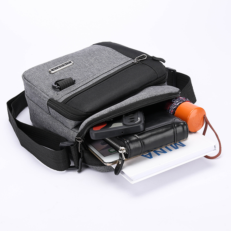 Large Capacity Men's Bag Single Shoulder Bag Waterproof And Wear-resistant Backpack Multiple Pockets For Business Business