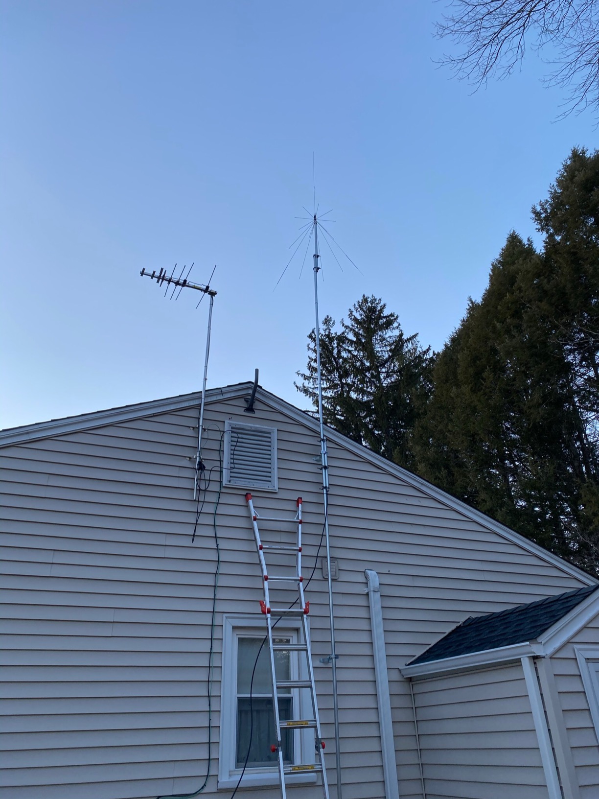 Discone Antenna D3000 Scanner Antenna CB UHF VHF Antenna 25-3000MHz for SDR Radio Receive Transmit HF VHF