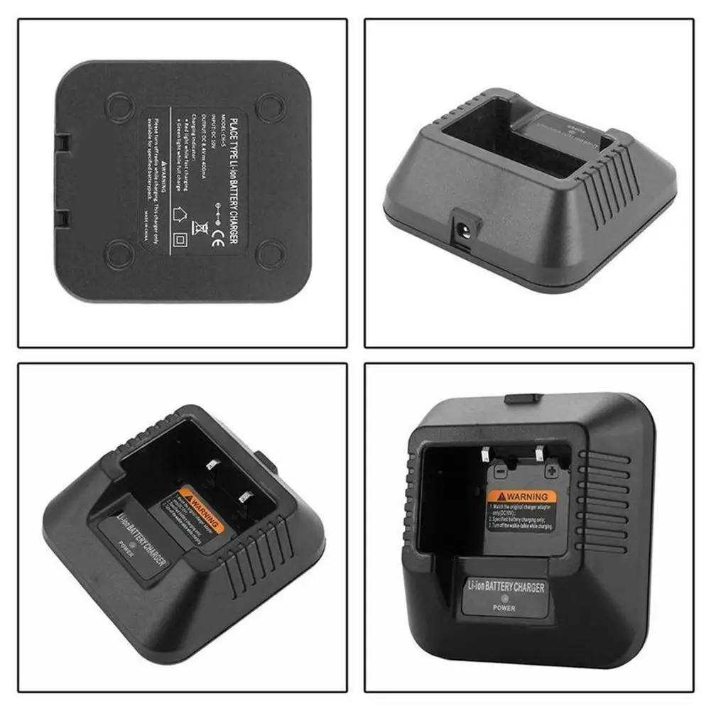 Charger Base Desktop Base For Baofeng UV5R DM-5R BF-F8HP BF-F8+ UV-5RA 5RE UV6R Walkie-Talkie Radio Battery Chargers Adapter