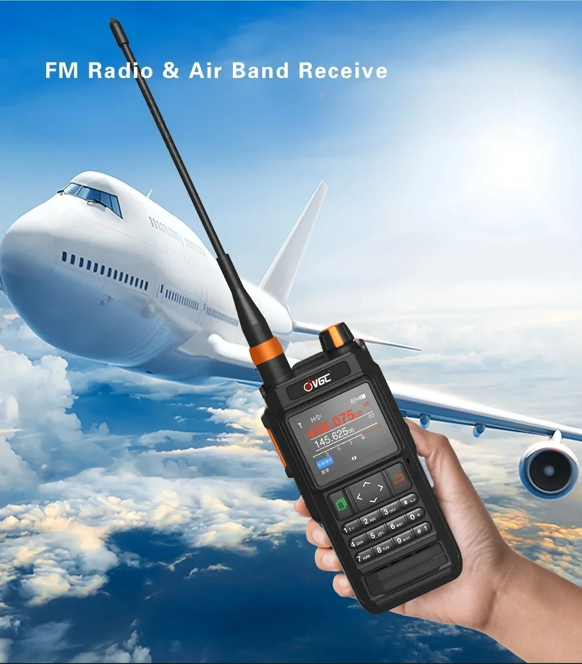 Walkie Talkie VR-N76 VHF/UHF 136-174/400-470 con posicionamiento GPS IP67 impermeable Bluetooth función APRS Radio bidireccional Ham