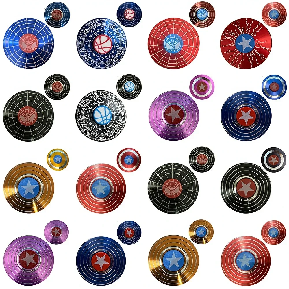 โลหะ Fidget Spinner Superhero Fast Bearing Finger Hand Spinner Gyro Rotation Anti Stress อลูมิเนียมอัลลอยด์