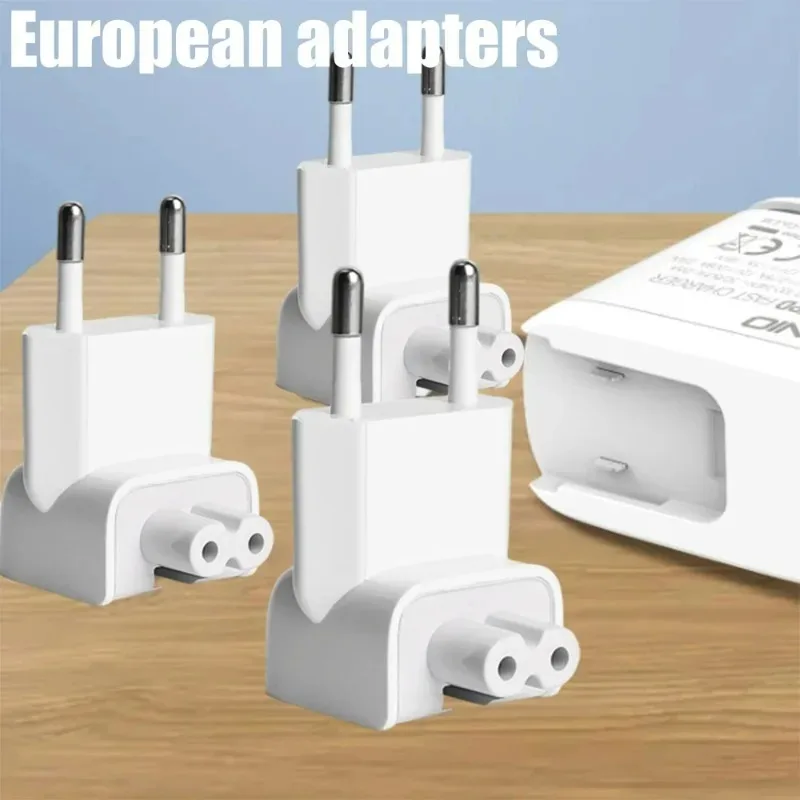 5/1 pacote ue ac tomada de parede cabeça pato para apple macbook ipad pro adaptador ar carregador carregamento rápido conversores portátil adaptadores
