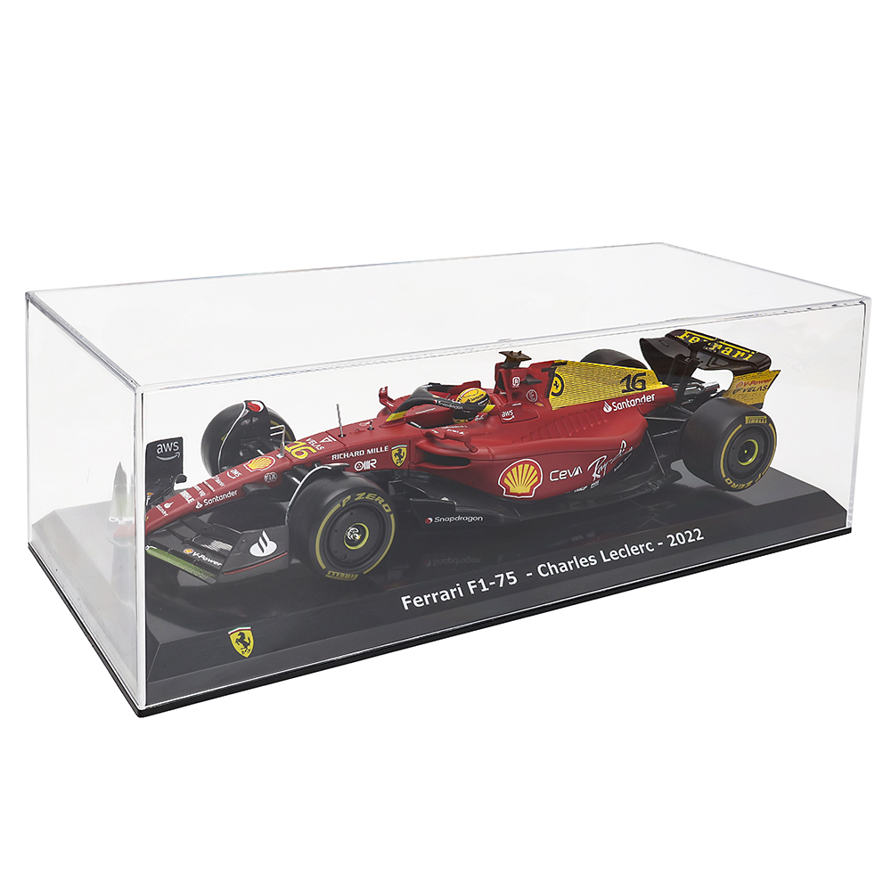Bburago 1:24 F1 2022 Ferrari F1-75 75o 16 #   Leclerc 55 # Sainz Fórmula 1 Simulação Liga Modelo de Carro Artesanato Coleção de Decoração