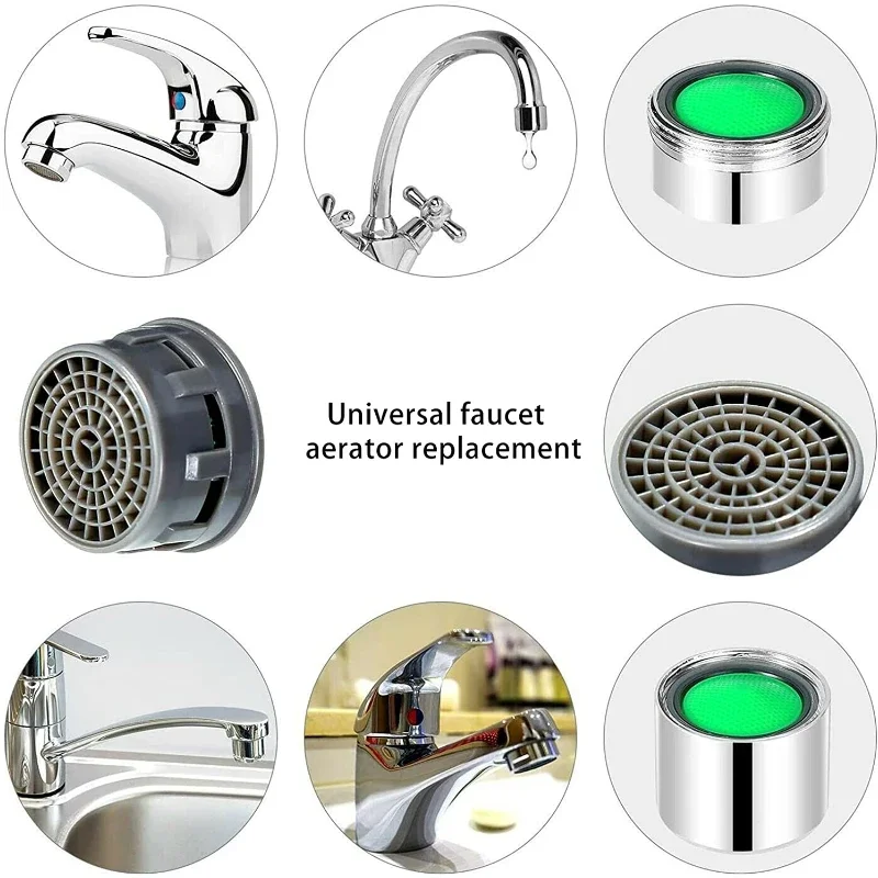 10 STKS Wastafelkraan Filter-Tap Beluchter-Kraan Plastic Insert Vervanging Mondstuk Filter-Kraan Flow Restrictor Vervangende Onderdelen