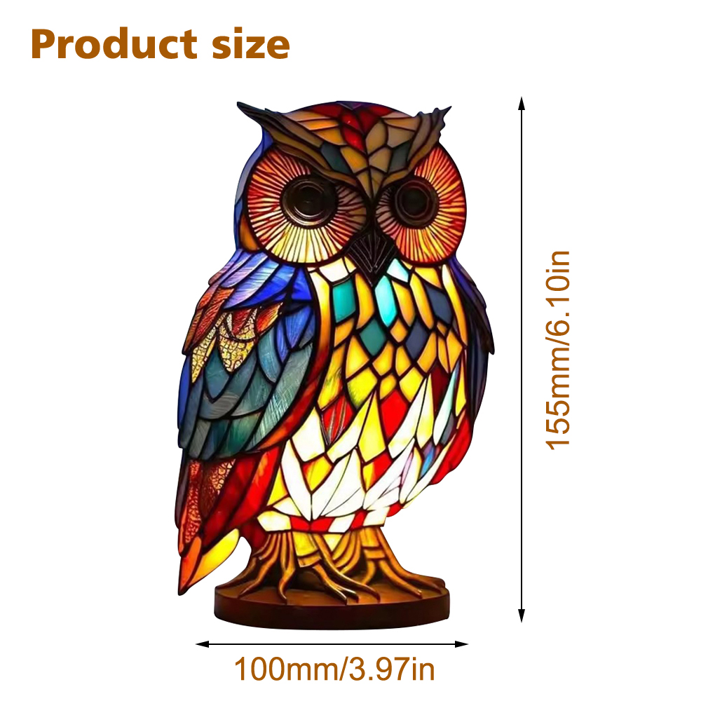 LED Harz Eule Nachtlicht Weiches Warmes Licht Tier Ornament Licht Harz Tier Kunst Hause Desktop Dekoration Nachtlicht