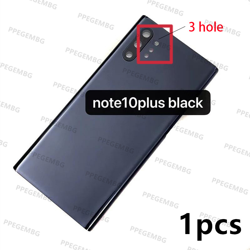 Zurück Glas Ersatz Für Samsung Galaxy Note 10 N970 note 10 plus N975 Batterie Abdeckung Hintere Tür Gehäuse Fall Kamera objektiv Aufkleber
