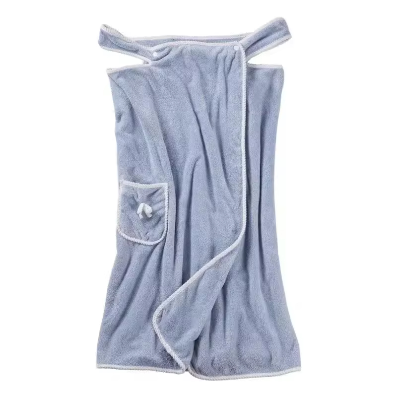 2024 Multi-function Women 80*135 Size Sexy Bathrobe Sling Sexy Tube Top Can Wear Bath Towel Soft Absorbent Bathrobe Coral Fleece