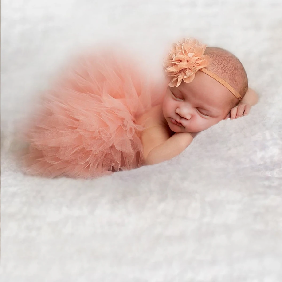 Ylsteed noworodka fotografia stroje dziewczyna ręcznie robiona niemowlęca spódniczka Tutu z kwiatową opaską na głowę ubrania księżniczki dziewczynka rekwizyty fotograficzne