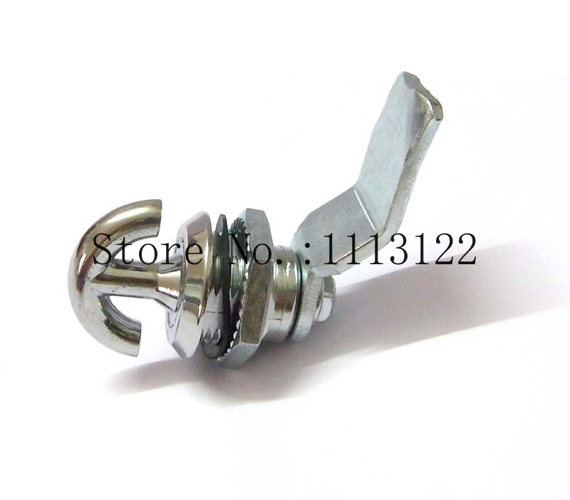 MS715 kunci pegangan kunci kabinet listrik kotak distribusi industri kunci Cam kunci pintu warna krom 1 buah