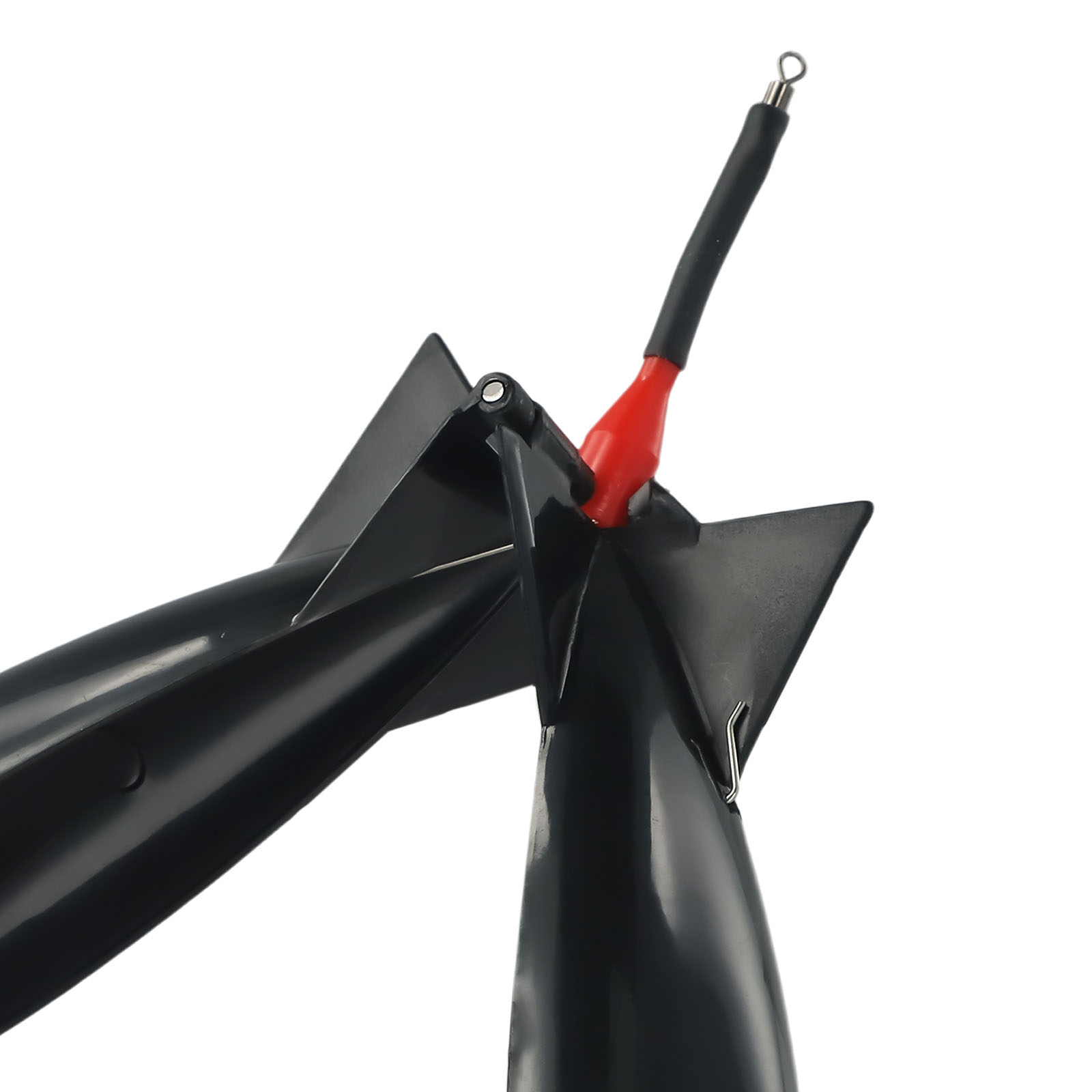 Fishing Rocket Feeder ปลาคาร์พตกปลา Rocket Feeder Spod Bomb Float Lure เหยื่อเม็ด Rocket Feeder สีดําอุปกรณ์ตกปลา