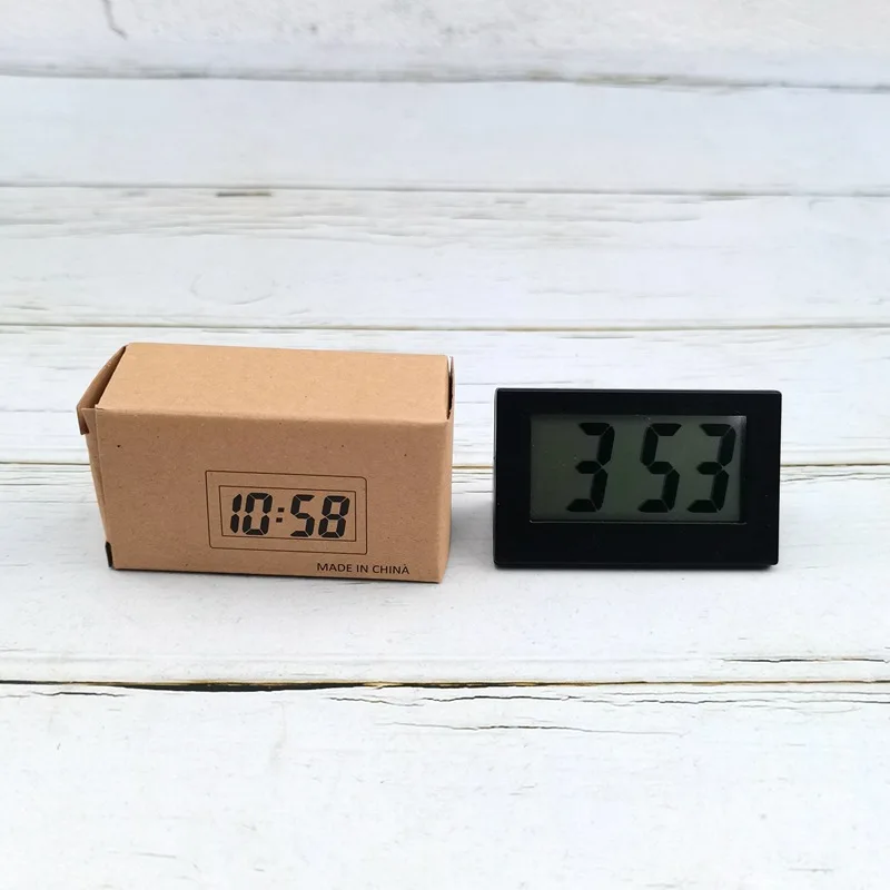 Mini reloj de escritorio portátil de 5,2x2x3,5 cm, reloj Digital con pantalla de 12 horas y fecha, reloj de mesa electrónico para estudiantes/coches/dormitorio