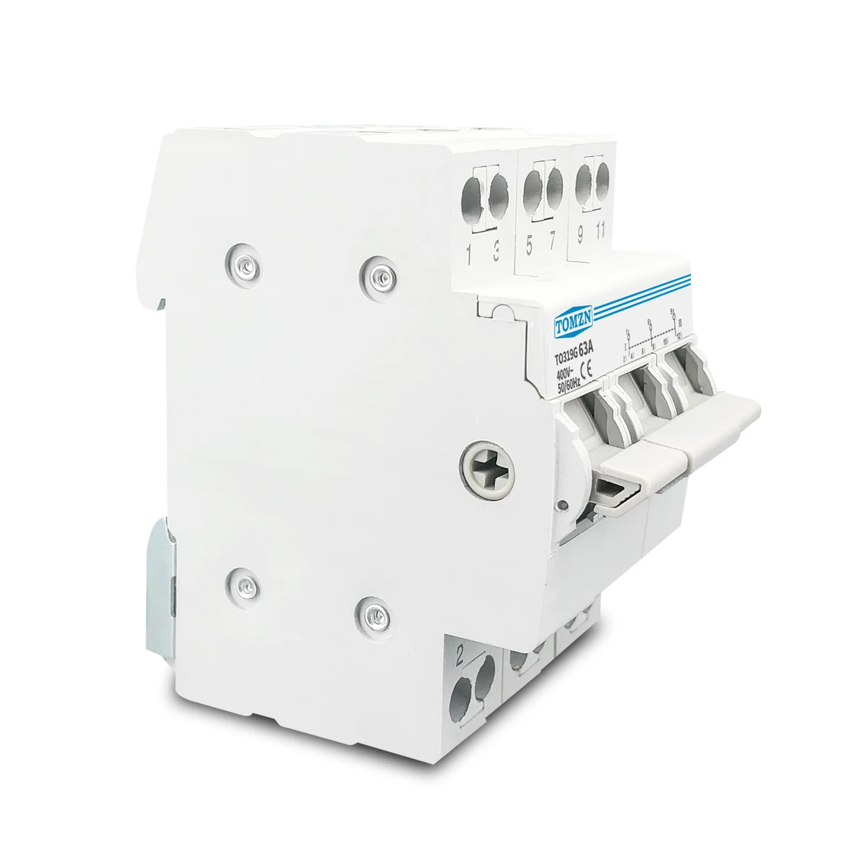 1P 2P 3P 4P 63A TOMZN MTS Dual Power Manual Transfer Isolating Switch  Interlock Circuit Breaker