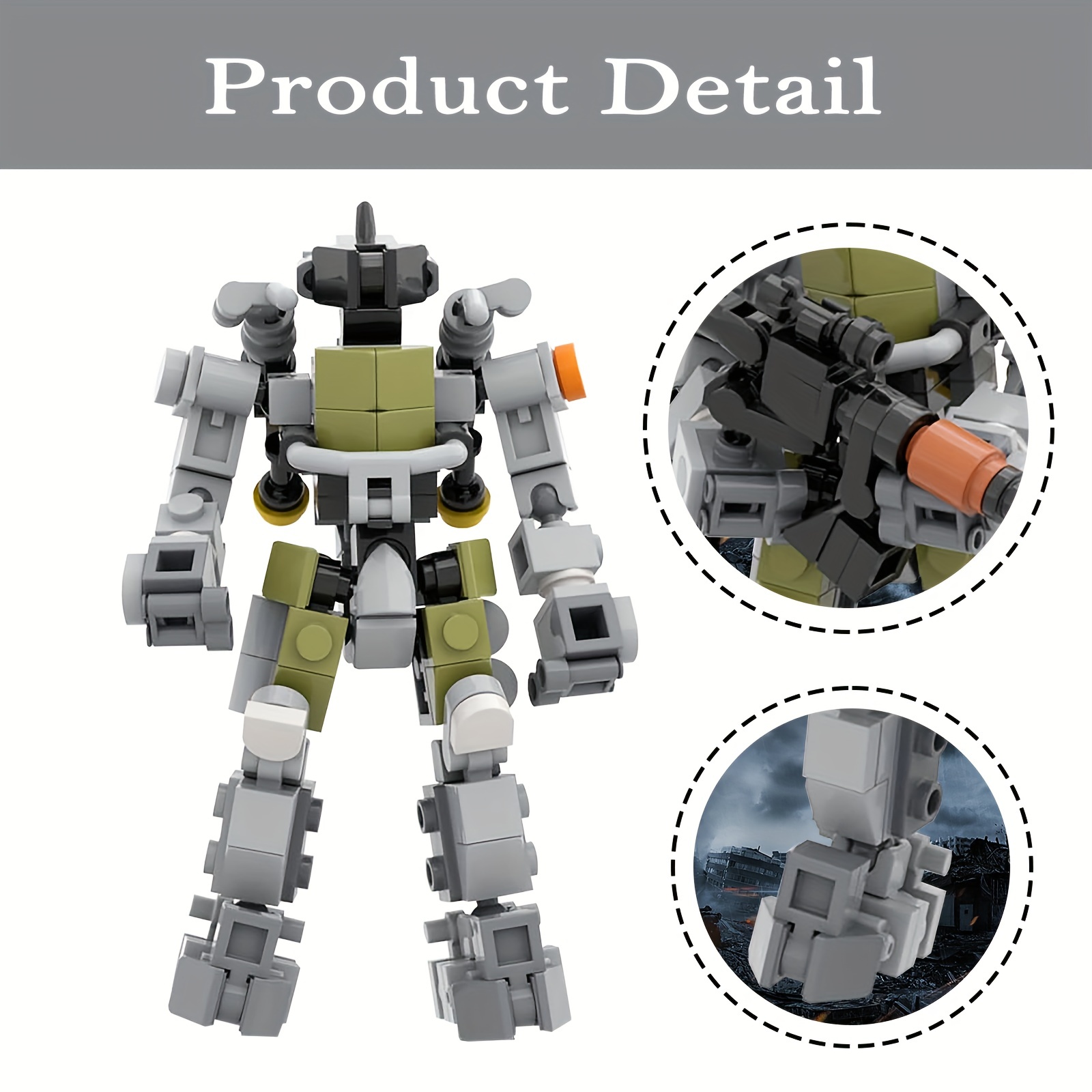 MOC ロボット構築キット鎧アクションフィギュア構築模型玩具グッズ玩具子供大人クリスマス誕生日ギフト