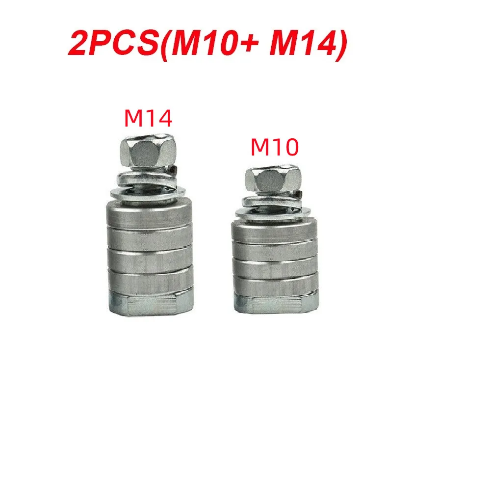 M14 M10 Winkelschleifer-Adapter, Nutmaschinen-Adapter, Umrüstsatz, Flansch, Metall-Sicherungsmuttern, Schlitzen, Typ 125 150
