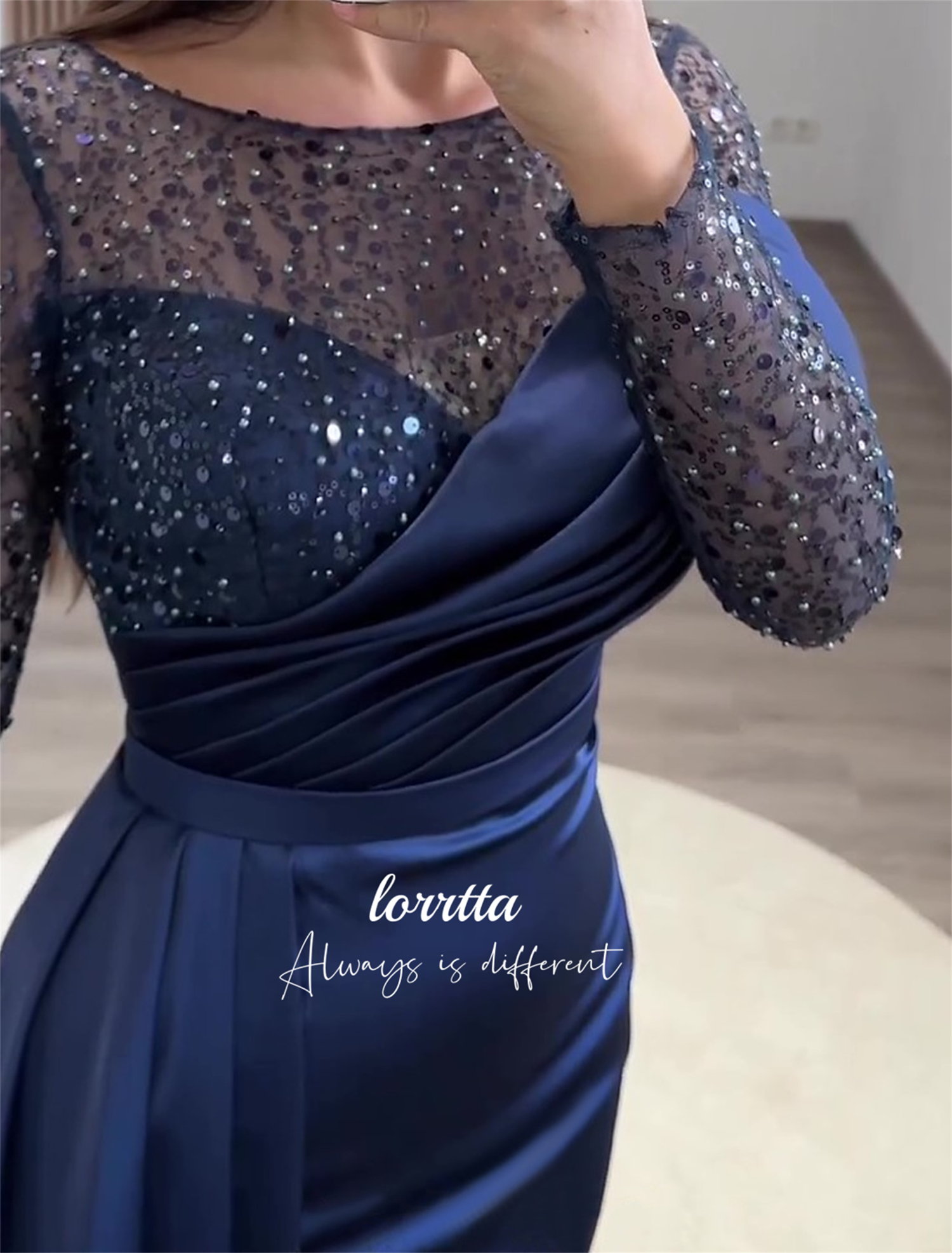 Lorrtta Mermaid Grace Evening Dress Ball Gown Special Occasion Dresses Elegant Luxury Wedding Prom Customized فساتين سهرة