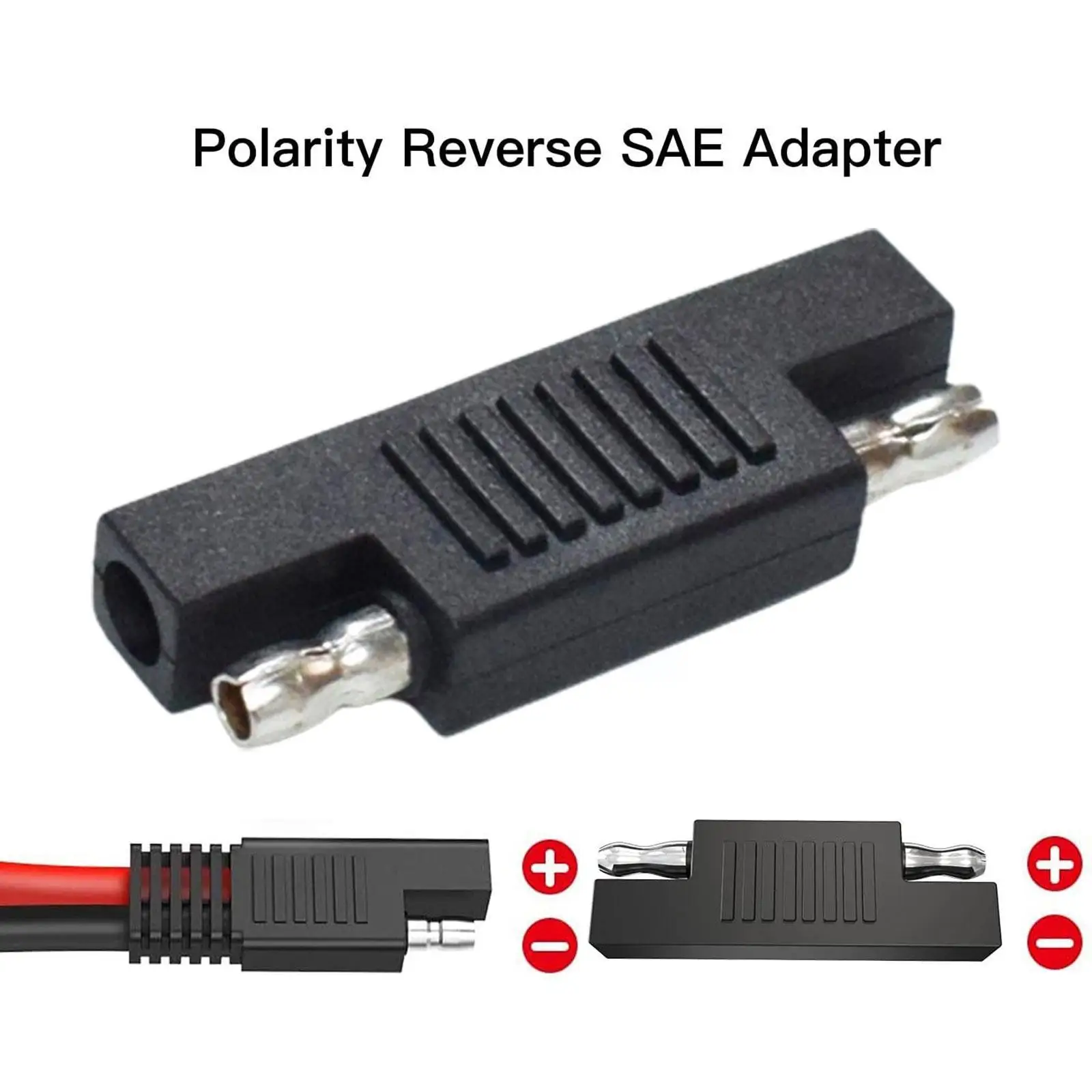 Adaptador inverso de polaridad Solar SAE, Conector de conversión de batería macho a SAE, enchufe macho, Panel principal, cable I7A8, 12V/24V