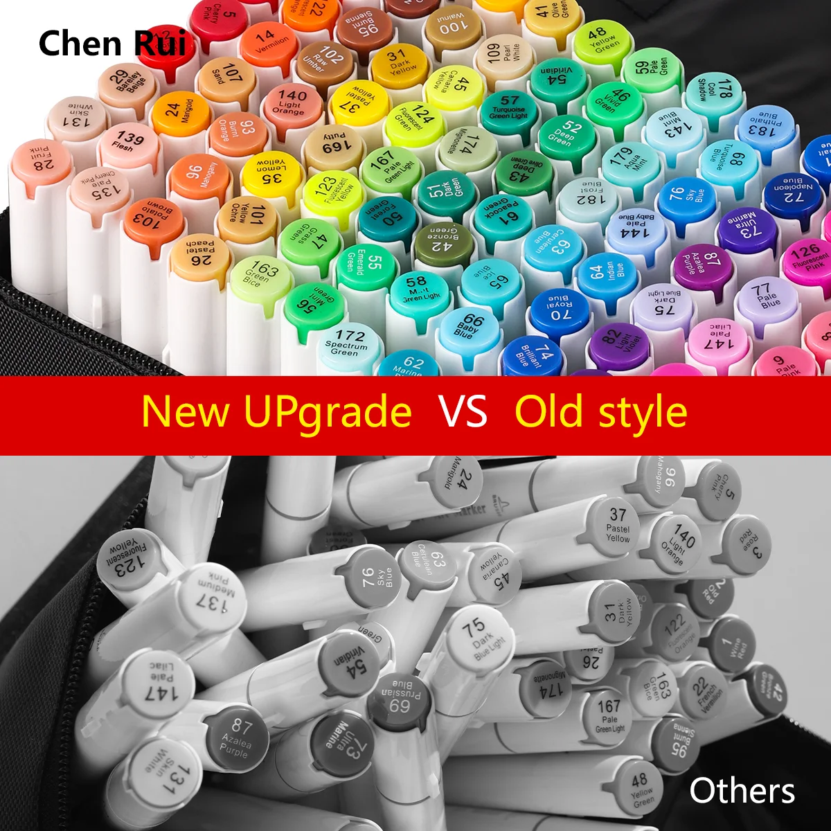 168/120/100/80/60/48 Colours Dual Tip Art Markers Sketch Pens Brush & Chisel Permanent Marker Pens With Base & Outline Markers D