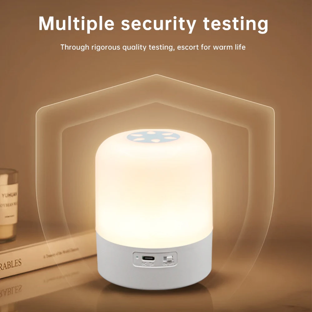 Tocca la luce notturna Tre tipi di regolazione del tocco leggero L'irradiazione della luce morbida ti consentono di dormire comodamente