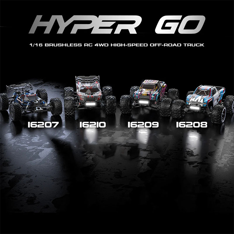 Hyper Go MJX 16207 16208 16209 16210 1/16 4WD RC รถ 70 กม./ชม.Brushless RC Racing รถรีโมทคอนโทรลรถบรรทุก Off-Road ของเล่น