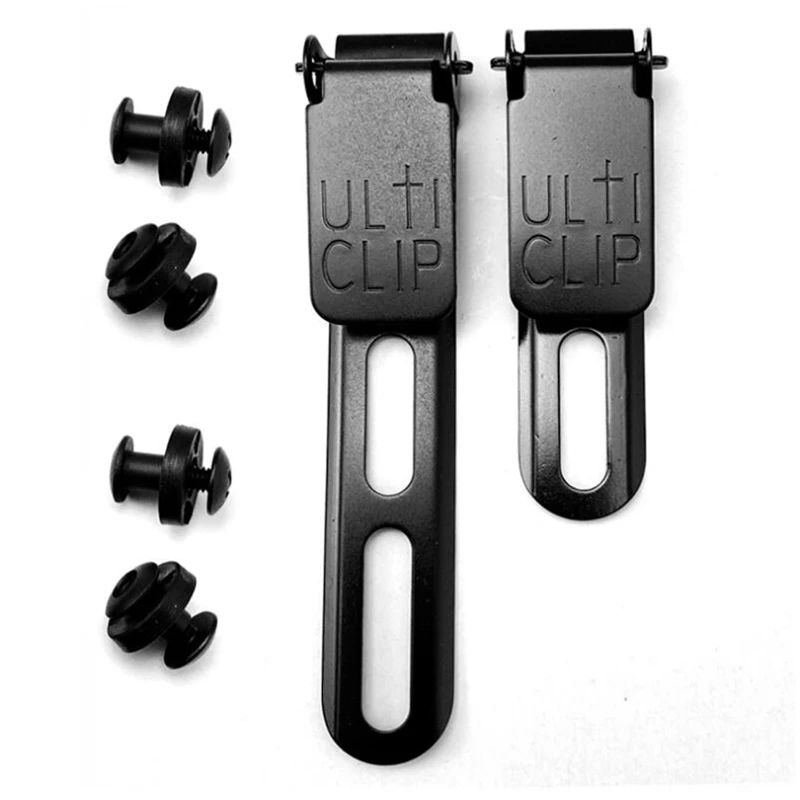 Universelle Ulticlip-Gürtelclips aus Metall für Holster, Kydex-Messer-Gürtelclips, 2 Größen zur Auswahl, S oder L
