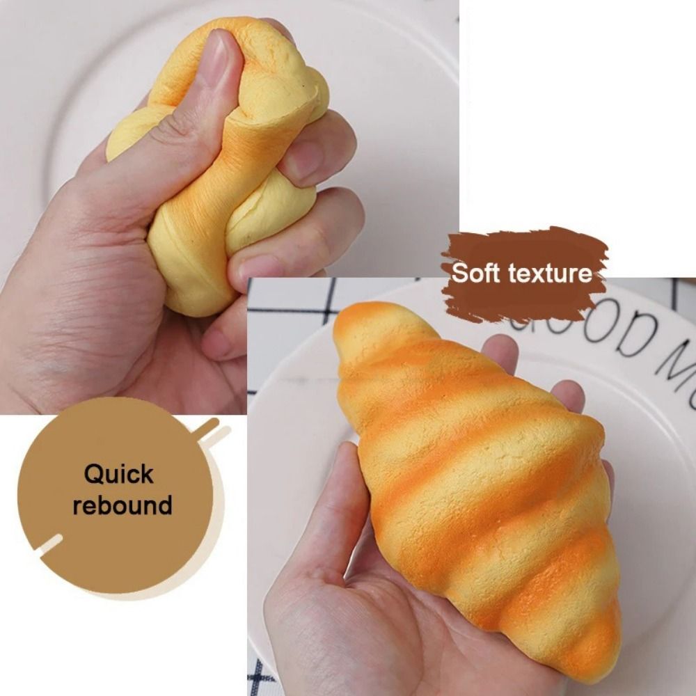 Squishy Food Creative Simulation Bread Sensory Toys Toast Donuts Slow Rebound Squeeze Anti Stress Relief Toys Desktop Decoration