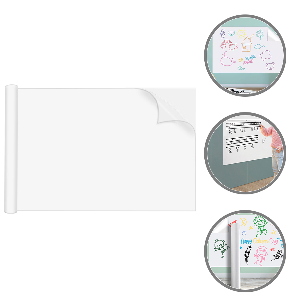 Pegatina de pizarra blanca, tableros borrables de pared autoadhesivos, pegatinas de borrado en seco, papel tapiz