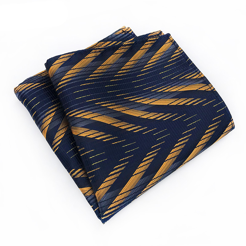 Lenço de seda do vintage lenço de seda para homens lenço de peito branco azul