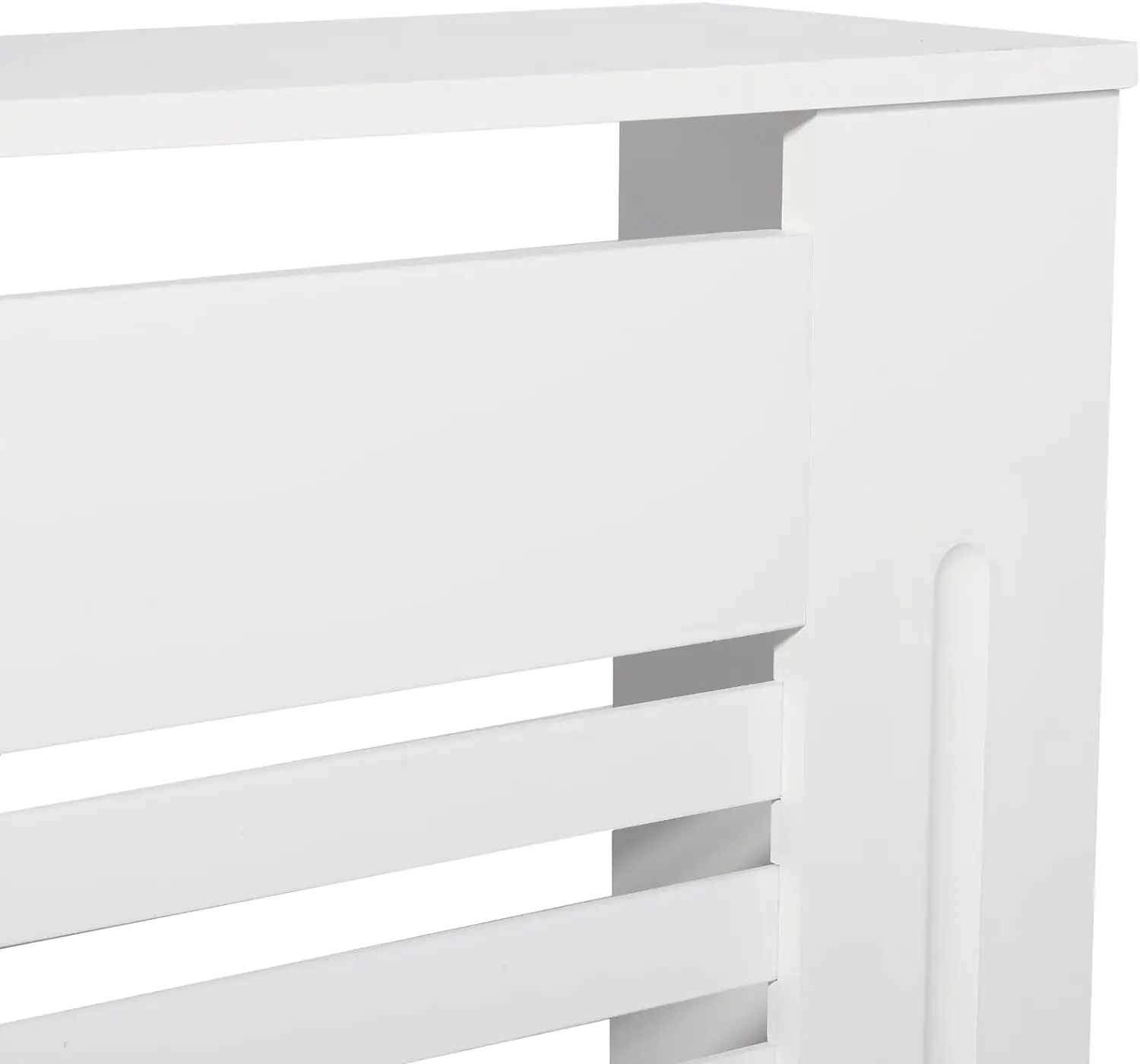 Copertura per radiatore in legno Scaffale per radiatore alto moderno Coperture per riscaldatore di grandi dimensioni Doghe orizzontali