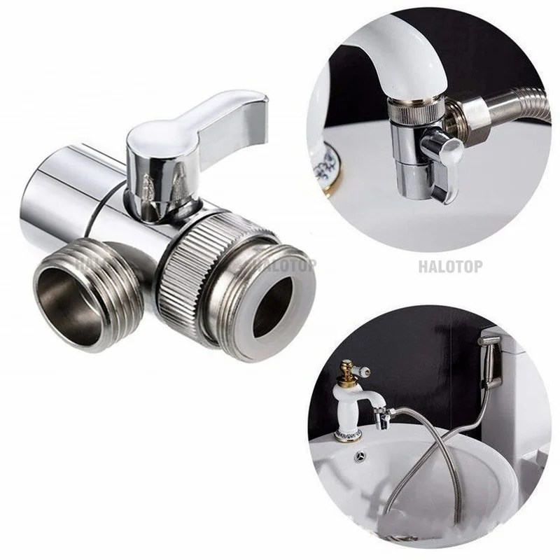 Adaptador de grifo con interruptor M22/M24, divisor de fregadero de cocina, válvula desviadora, conector de grifo de agua para inodoro, bidé, ducha, baño y cocina